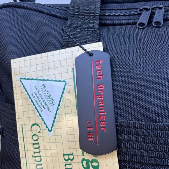 Hit Men’s Black Nylon Tech Organizer 2.0 Shoulder Strap Business & Computer Bag - Picture 5 of 14